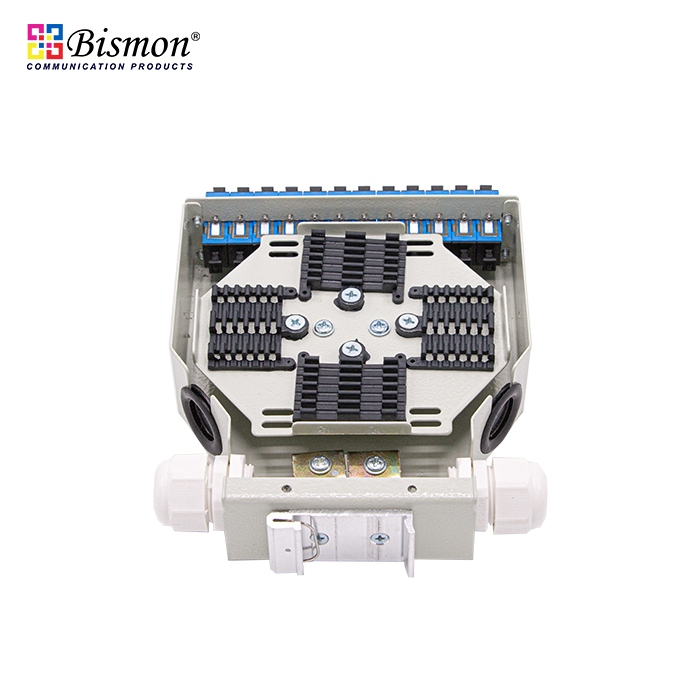 DIN-Rail 12 Core Wall Box fiber optic+SC Adapter Single-mode Simplex